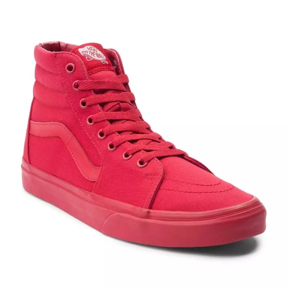 Vans Shoes | Vans Solid Red High Top 